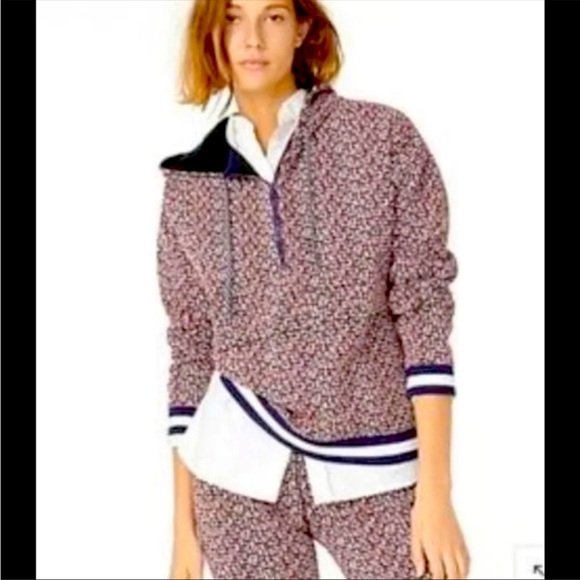 J. Crew speckled Jacquard Anorak pullover - Picture 1 of 9